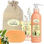 Gifts For Women: 1 Body Moisturiser (200ml) + 1 Bar Soap (100g) Un Air d'Antan®/Perfume: Floral Blend/Argan Oil/Paraben Free/Body Soap/Body Cream/Gifts For Her/Friendship Gifts/Presents For Women/