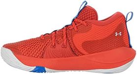 Under Armour Men's Embiid 1 Basketball Shoe (Versa Red/Halo Grey, Numeric_8_Point_5)