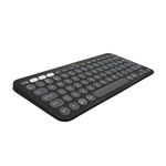 Logitech Pebble Keys 2 K380s, Multi-Device Bluetooth Wireless Keyboard with Customisable Shortcuts, Slim and Portable, Easy-Switch for Windows, macOS, iPadOS, Android, Chrome OS - Tonal Graphite