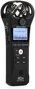 Zoom H1n Portable Recorder, Onboard Stereo Microphones, Camera Mountable, Records to SD Card, Compact, USB Microphone, Overdubbing, Dictation, For Recording Music, Audio for Video, and Interviews