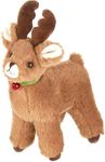 Bearington Jolly Reindeer Stuffed Animal, 6 Inch Christmas Stuffed Reindeer Plush, Ideal Small Christmas Stuffed Animals Gift for Toddlers, Kids & Teens