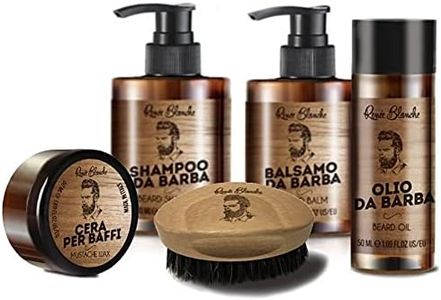TRATTAMENTI PRODOTTI BARBA BEARD RENEE B. SHAMPOO, BALSAMO, OLIO CERA KIT / SET (KIT BARBA + SPAZZOLA)