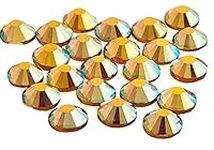 500 x EIMASS® 7747 Range Hot Fix Flat Back Glass Crystals - Swarovski Alternative (Gold AB, ss20 (4.8mm))