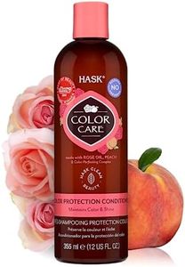 HASK Colour Care Colour Protection Conditioner, with Rose Oil + Peach for colored hair, vegan, colour safe, gluten-free, sulfate-free, paraben-free, cruelty-free - 1 355 mL Bottle