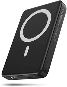 HAIARA for Magsafe Battery Pack, 10000mAh Magnetic Portable Charger with USB C Cable 20W PD Fast Charging, Slim & Lightweight Wireless Power Bank for iPhone 16/15/14/13/12 Series