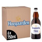 Hoegaarden Belgian Wheat Beer Large Bottle, 6 x 750 ml