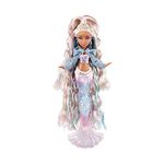 Mermaze Mermaidz Winter Waves - KISHIKO - Includes Mermaid Fashion Doll, Colour Change Fin, Glitter-Filled Tail, and Accessories - For Kids and Collectors Ages 4+,Blue,pink