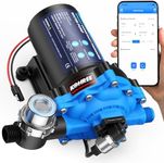 Kohree Smart RV Water Pump 12V DC, 7.0GPM Variable Speed Constant Water Pressure Pump with Bluetooth APP Control & Real-time Display, 5-Chamber Diaphragm Pump with Run-Dry Protection for RV, Marine