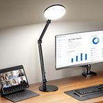 Upgraded Desk Lamp for Home office, Precise Dimming light for Video Calls