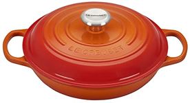 Le Creuset Enameled Cast Iron Signature Braiser, 2.25 qt., Flame