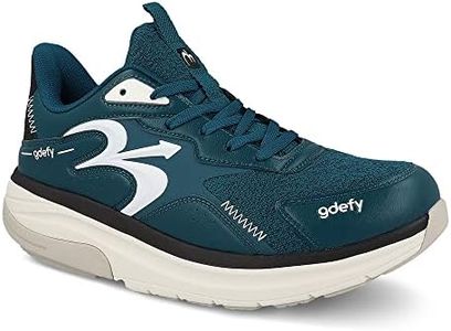 Gravity Defyer g-defy Energiya Cross Training Shoes for Men | Comfortable Orthopedic Shoes for Standing All Day | Patented VersoShock Technology | Wide Toe Box Blue