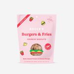 Bocce's Bakery Burgers & Fries Treats for Dogs - Special Edition Wheat-Free Dog Treats, Made with Real Ingredients, Baked in The USA, All-Natural Beef, Sweet Potato & Cheese Biscuits, 5 oz