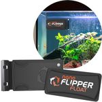 FL!PPER Flipper Cleaner Float - 2-in-1 Floating Magnetic Aquarium Glass Cleaner - Fish Tank Cleaner - Scrubber & Scraper Aquarium Cleaning Tools – Floating Fish Tank Cleaner, Nano