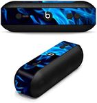 MightySkins Skin Compatible with Beats by Dr. Dre Pill Plus - Blue Flames | Protective, Durable, and Unique Vinyl Decal wrap Cover | Easy to Apply, Remove, and Change Styles | Made in The USA