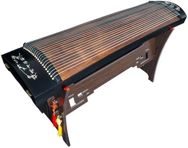 MI&VI 21-String Guzheng Paulownia Wood Guzheng Chinese Zither Instrument with Thick Carry Bag and Stand (130cm, Classic)