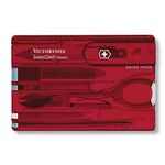 Victorinox, Swiss Card Classic, Swiss Made Pocket Tool, Multi Tool, Credit Card Size, 10 Functions, Emergency blade, Scissors