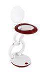 Daylight Company DN1350 Compact, Foldable Magnifying Light, White/Red, 8.2cm x 16.5cm x 7.6cm