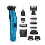 Babyliss Men 12-in-1 Japanese Steel Ultimate Face and Body Multi Grooming Kit with Nose Trimmer Head and Body Groomer - 100% Waterproof