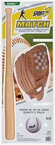 Sport1 One The Sport Maker Match Set Baseball Juego de béisbol, Unisex niños, marrón, 28x60x8 cm