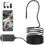 BlueFire Industrial Endoscope Camera, 1080P HD Borescope Inspection Camera with 6 LED Lights, 5.5mm Snake Camera for Automotive Inspection Waterproof Pipe Camera for Smartphone/Tablet(16.4FT)