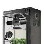 AC Infinity Advance Grow System 2x2 Compact, Integrated Grow Tent Kit, Smart Climate Controls to Automate Airflow, Schedule Full Spectrum LED Grow Light with Samsung LM301B Diodes, 2000D Mylar Tent