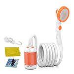 Iron Hammer Camp Shower Rechargeable Shower High Capacity 5000mAh Camping Shower (Orange)