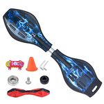 Magnitt Deluxe Junior Caster Board in Amazing Blue Color, with Illuminating Wheels for More Excitement, Fun and Visibility, Durable Twistboard for Kids and Adults and Professional (2)