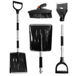 VViViD 3-in-1 Snow Shovel, Ice Scraper and Ice Brush Kit, Car, Steps, Path, Roof