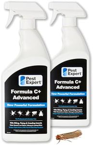 Pest Expert Carpet Moth Killer Spray 2 x 1ltr - Formula 'C+' Advanced Fast Acting Carpet & Clothes Moth Killer Treatment – Professional Strength Insect Killer for Carpets & Wardrobes