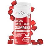 Apple Cider Vinegar Gummies, High Strength 1000mg per Serving, Raw & Unfiltered, 60 ACV Gummies (1 Month Supply), Enriched with Vitamin C, Chromium & Pomegranate, Vegan, Made in UK by VitaBright