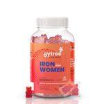 Gytree Iron Gummies for Women with W.H.O. Recommended SunActive Fe | Pregnancy Safe Clinically Proven Iron Supplement For Women | Boosts Haemoglobin & Body Immunity |Helps Treat Anaemia (Pack of 30)