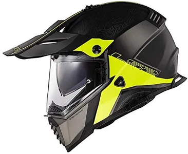 LS2 Helmets Blaze Elevation Adventure Helmet (Black/HiViz - 3X-Large)