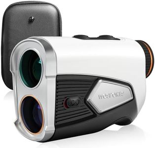 WOSPORTS Golf Rangefinder with Slope, 1500 Yards Laser Range Finder for Golfing/Hunting, 7X Magnification with Flag Pole Locking Vibration, Magnetic, Rechargeable, Feet/Meters/Yards Support
