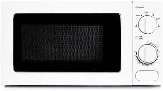 Haden 17l Microwave Oven - 700W Microwave, 6 Power Levels, 30 min Timer - Easy To Use and Clean - Defrost, Express Cooking - Small and Affordable White Microwave