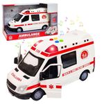 FunBlast Ambulance Toy-City Vehicles Ambulance Toys for Kids with Light and Sound Toy, Pretend Play Toy for Boys,Girls- Multicolor