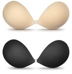 VOCH GALA Sticky Bra - Backless Strapless Bra Push Up, Lightweight, Convenient, Reusable - Perfect for Backless Dresses