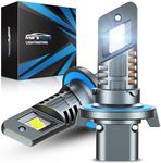 Marsauto H13 9008 Bulb, 48,000LM Super Brighter, 6000k Cool White H13 Off Road Light or Fog Light Bulbs, Pack of 2