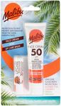 Malibu Sun SPF 50 Face Cream and SPF 30 Lip Balm Duo, High Protection Sun Cream, Water Resistant, Vitamin Enriched, 2 pack