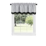 Achim Home Furnishings Westport Valance 58 x 14 - Black/White