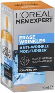 L'Oréal Paris Men Expert Erase Wrinkles Moisturising Cream For Men, Firms and hydrates, 50ml