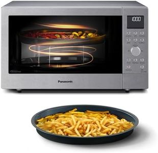 Panasonic NN-CD58RSEPG 27L 4-in-1 Kombi-Mikrowelle mit Airfryer-Funktion, 1000W Inverter, 1300W Grill, Umluft, Airfry, 19 Automatikprogramme, intuitiven Drehregler, Air-Fry-Korb, Edelstahl