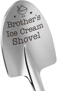 Funny Dad's Ice Cream Shovel Gifts for Brother Valentines for Him from Sister, Unique Brother Birthday Presents for Men Adult Brother Half Brother Father's Day