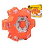 Wagan FRED Flashing Roadside Emergency Disc LED Flare 6 Flash Modes for Roadside Security, Warning Flashing with Magnet and Hook for Vehicles and Boats (FRED PRO - Amber)