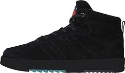 Tommy Hilfiger Men's Suede Basket Midcut Sneaker, Black, EU 41/US 8.5