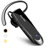 [2 Pack] Bluetooth Headset New Bee 24Hrs V5.0 Bluetooth Earpiece Wireless Handsfree Driving Headset with Noise Canceling Mic Headset Case for iPhone Samsung Android Phone Tablets Office Truck Driver