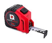 5M (Metric) QUICKDRAW PRO Self Marking Tape Measure - 1st Measuring Tape with a Built in Pencil - Contractor Grade Steel Tape - Power Locking Tape Ruler