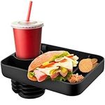 Car Seat Travel Tray for Kids, Toddler Car Seat Cup Holder Food Tray for Travel Road Essentials Accessories, Portable Silicone Travel Tray for Snacks, Toys, Books, Entertainment Kids Travel