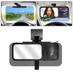 Sun Visor Extender for Cars,3 in 1 Adjustable Polarized Sun Visor Extender,Visor Organizer and Mirror for Car. Polarized Car Sun Visor,lSafe Driving Extension for Glare/UV,Clip on, Universal(L)