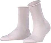 FALKE Women's Active Breeze Socks, Breathable, Cooling, Sustainable Lyocell, Crew, Sweat Wicking, Coolmax Clothing, Pink (Light Pink 8458), 5-7.5, 1 Pair