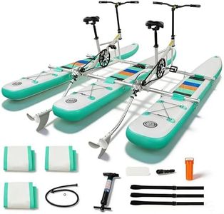 Tandem Water Bicycle with Inflation Pump Kit for Family Lakes & Oceans